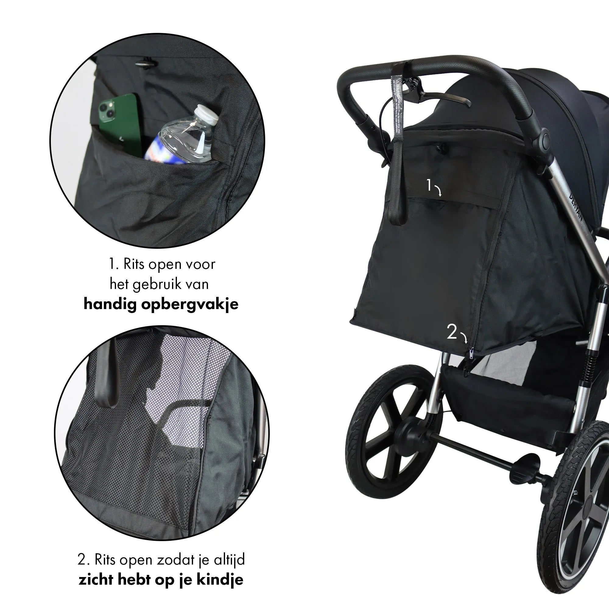 Bolt Hard Running Pram czarny