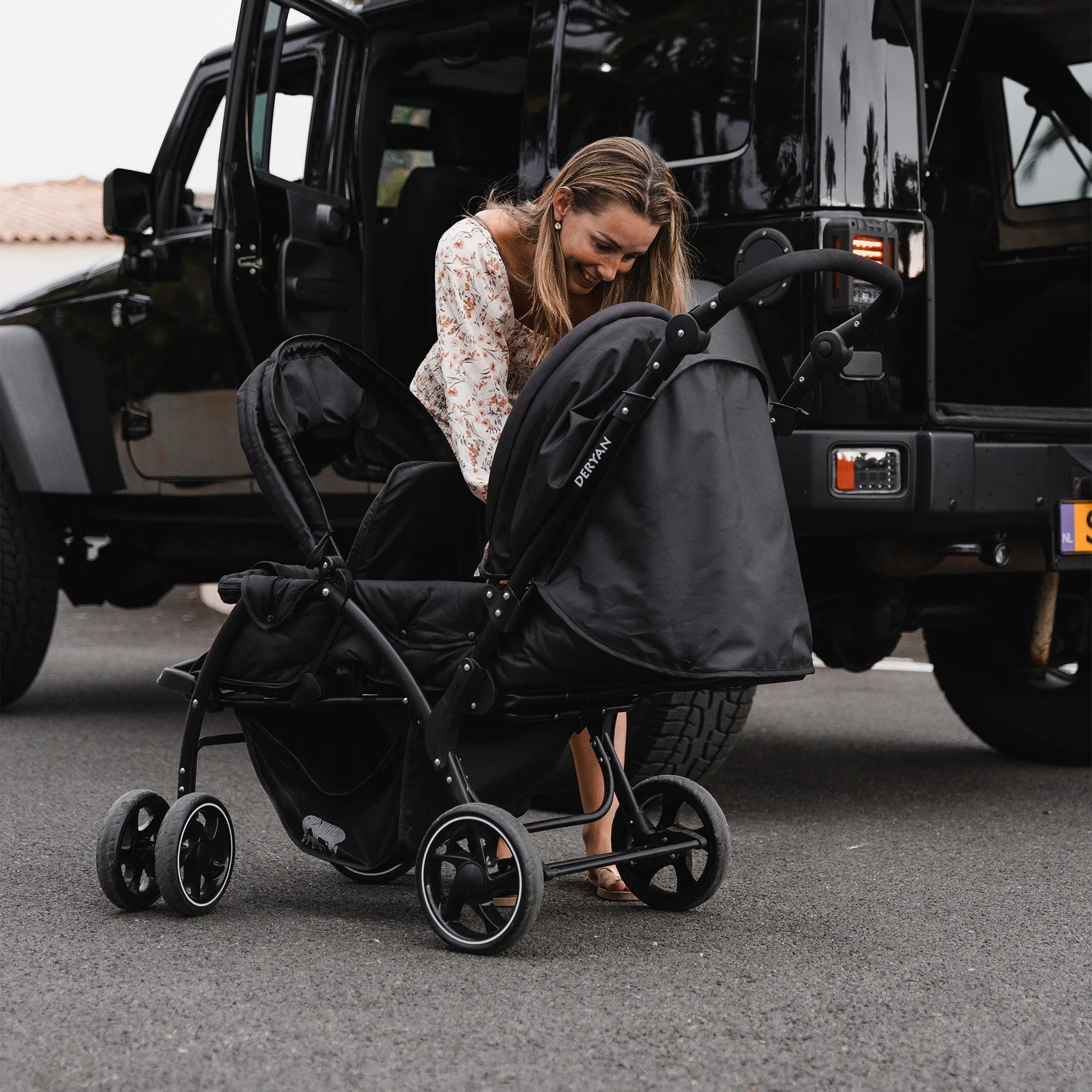 Elena duo buggy czarny