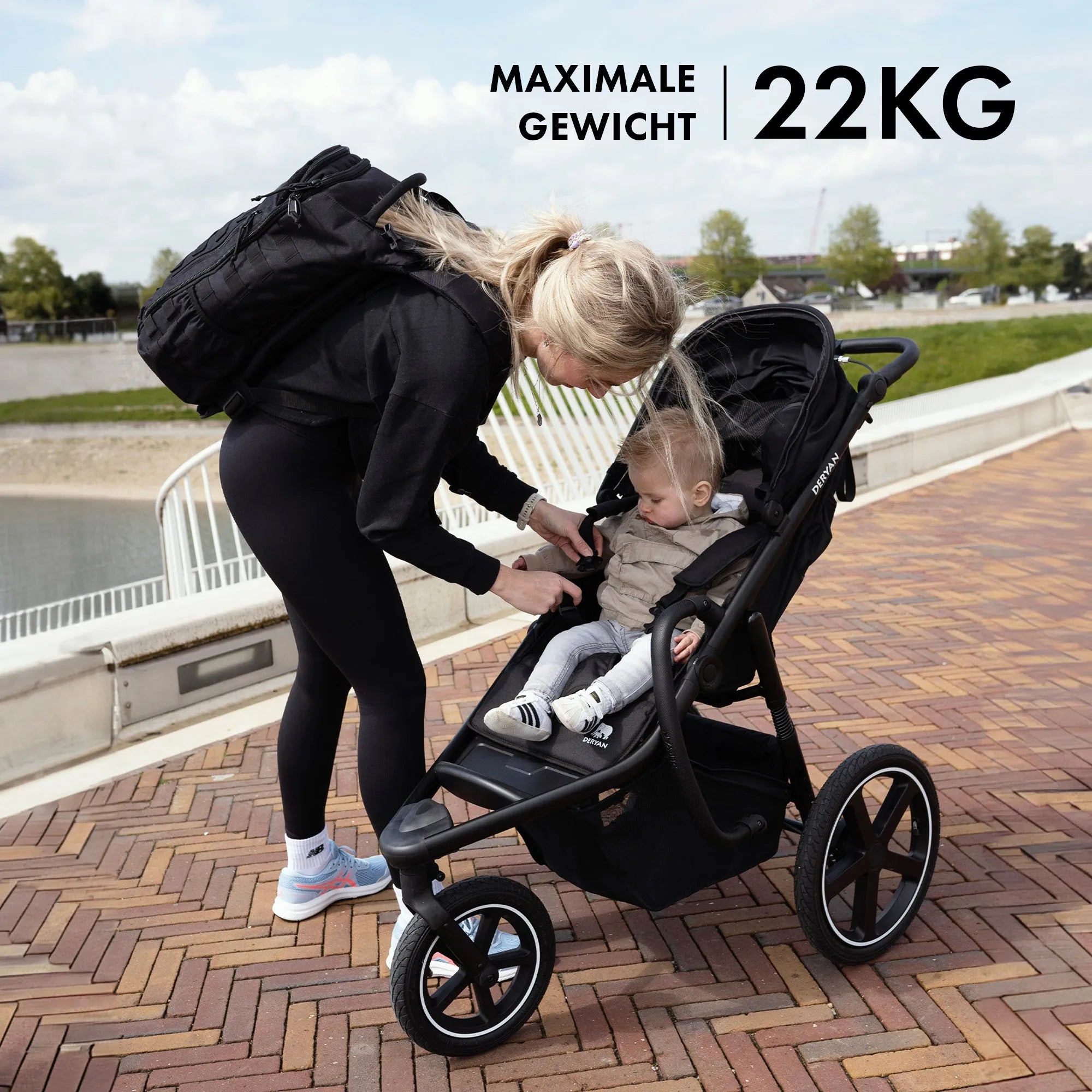 Bolt Hard Running Pram czarny