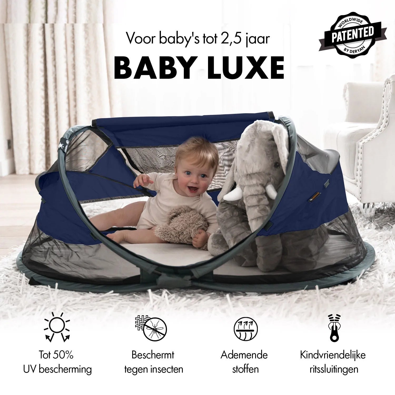 <tc>Baby Luxe</tc> Marineblå